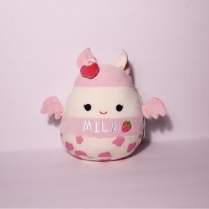 Custom Strawberry Milk Bat Squishmallow Animal Plush Toy